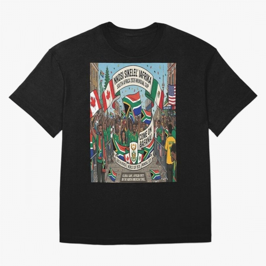 Soiuth Africa Classic T-Shirt Celebrate Fan Culture around FIFA World Cup 2026 USA Canada Mexico Spirit, Made for England, Messi, CR7 and Mbappe, Supporter Pride, Iconic Celebrations, Legendary Names and Global Match Day Energy; Perfect for People