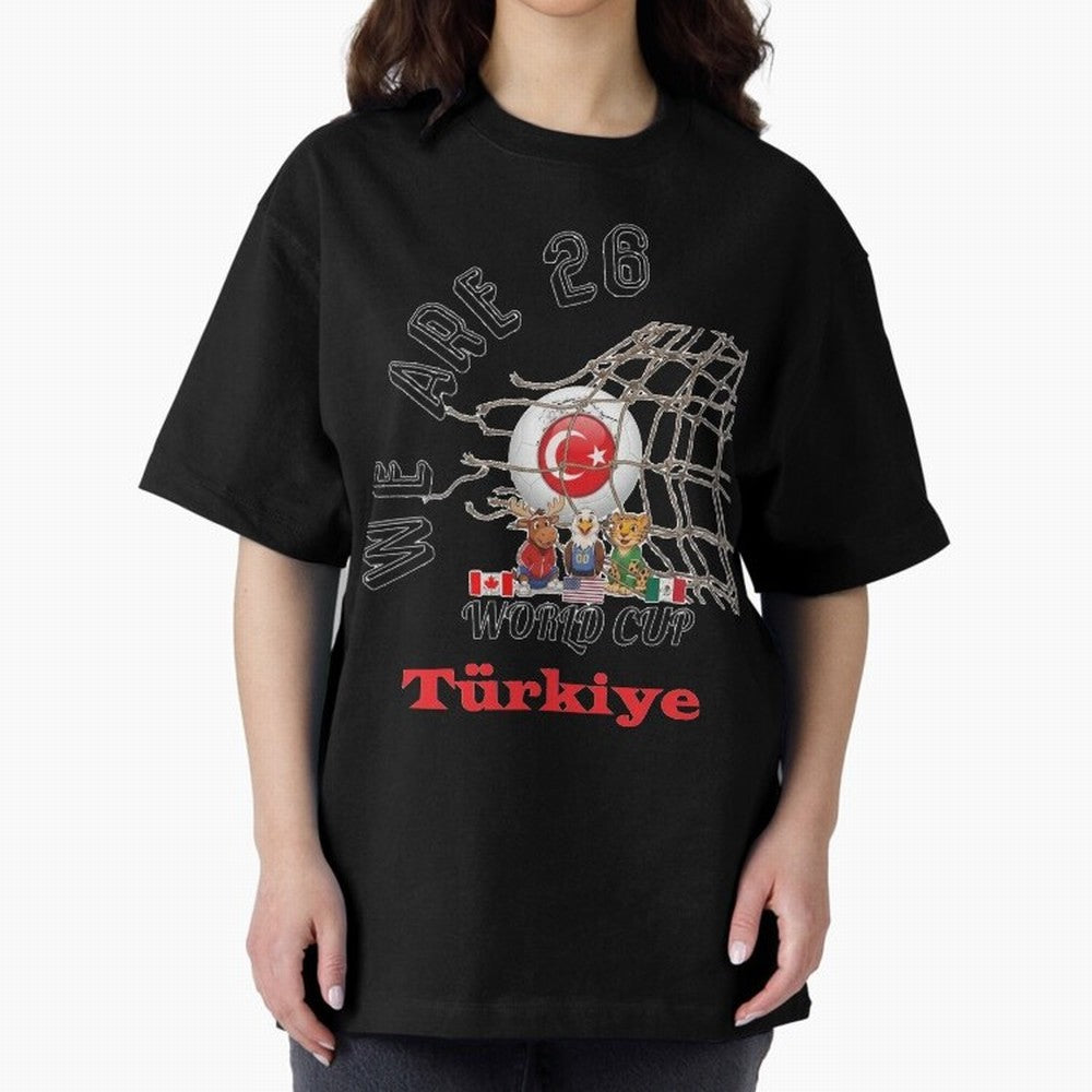 World cup 26 - Turkiye Classic T-Shirt Represent Football Lovers during Global Football Passion for FIFA World Cup 2026, Highlighting Neymar, Haaland and Cristiano Ronaldo, Spain and Netherlands, Vintage Soccer Flavor, Modern Football Stars,