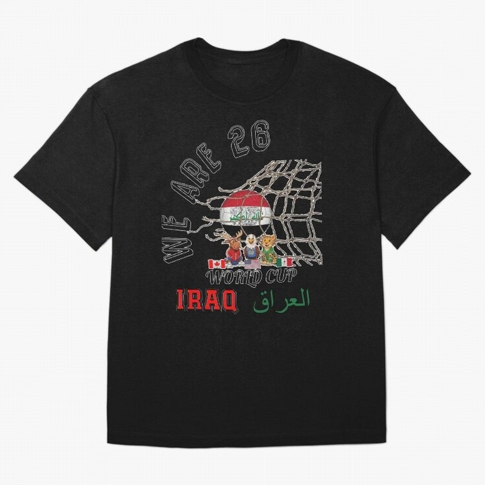 World cup 26 - Iraq Classic T-Shirt Bring Bold Fan Energy to Match Day Hype around FIFA World Cup 2026, Neymar, Netherlands, Worldwide Fan Energy, Dramatic Goals, Stadium Lights and Championship Celebrations; Ideal for Passionate Fans Who Love
