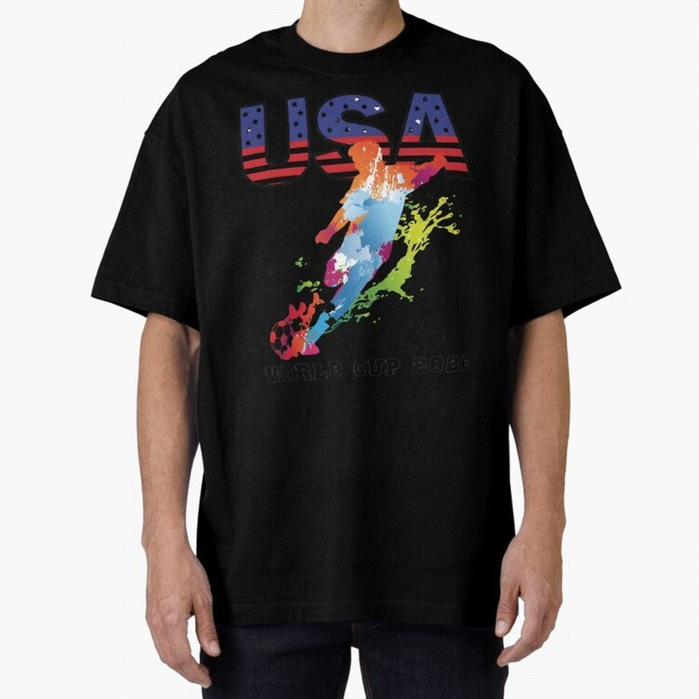 USA CAN MEX 26 Football Shirt | Color Splash International Fan Tee Classic T-Shirt Bring a Champion Mindset to FIFA World Cup 2026 USA Canada Mexico Built around Cristiano Ronaldo, Germany Energy, Football Festival Excitement, Trophy Ambitions,