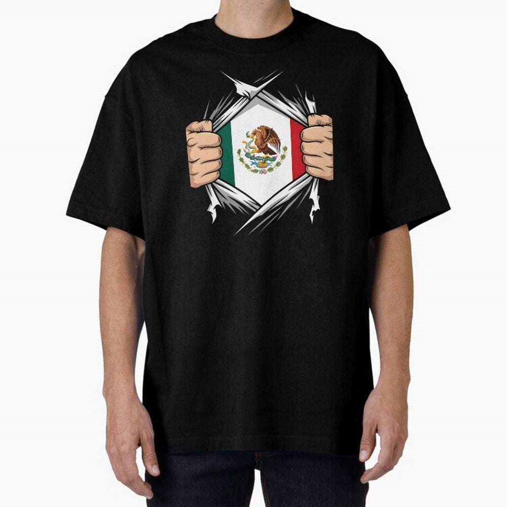 Mexico Flag Ripped Shirt Football Fan Classic T-Shirt Celebrate the FIFA World Cup 2026 Group Stage Journey through CR7 Highlights, England and Germany Pride, Champion Mindset, Group Stage Buzz, Knockout Tension and Passionate Fan Culture; Built
