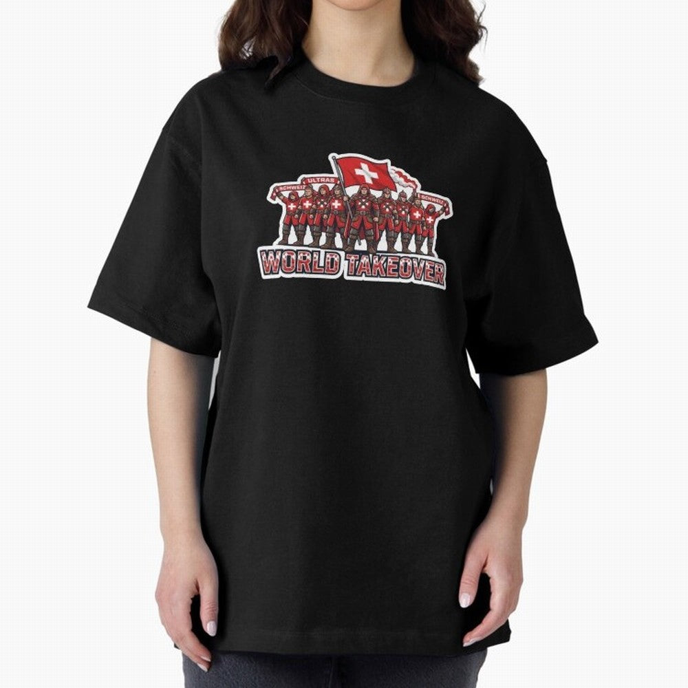 Switzerland Soccer Fans Power Rise Sticker 2026 Football Supporters Classic T-Shirt Live the Energy of the FIFA World Cup 2026 Group Stage Journey through CR7 Highlights, Portugal Pride, Fan Favorite Moments, National Team Passion, Big Match Drama