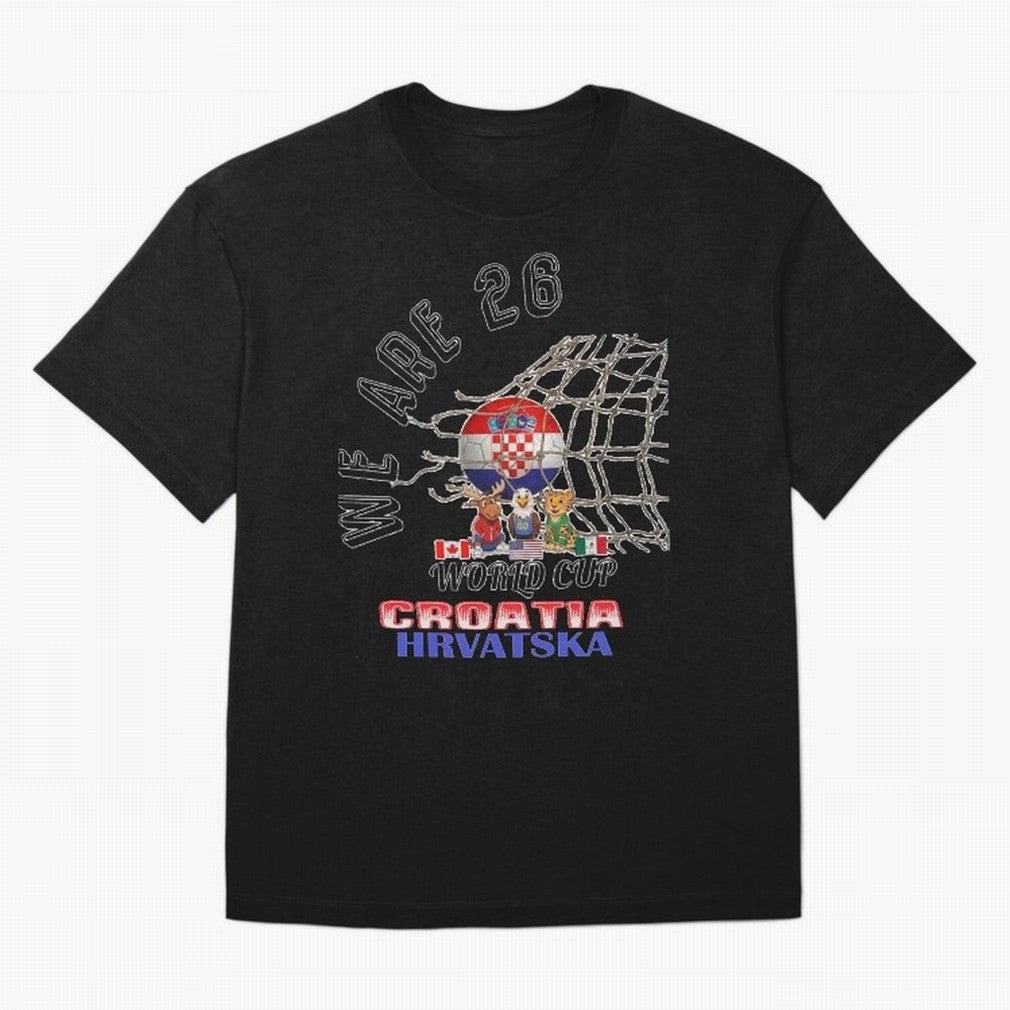 World cup 26 - Croatia Classic T-Shirt Back the Journey through FIFA World Cup 2026 for Fans of Messi and England, France and Netherlands, Bringing Vintage Soccer Flavor, Modern Football Stars, National Flags and Final Night Emotion; Perfect for