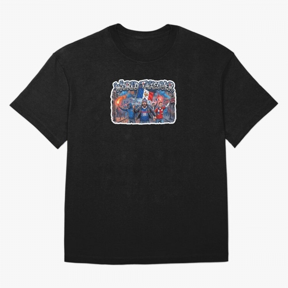 France Soccer Fans Street Power Sticker 2026 Football Supporters Classic T-Shirt Share Global Football Passion for FIFA World Cup 2026 USA Canada Mexico, Driven by Messi, Neymar and Mbappe, Spain and Netherlands, Soccer Culture, Superstar Moments,