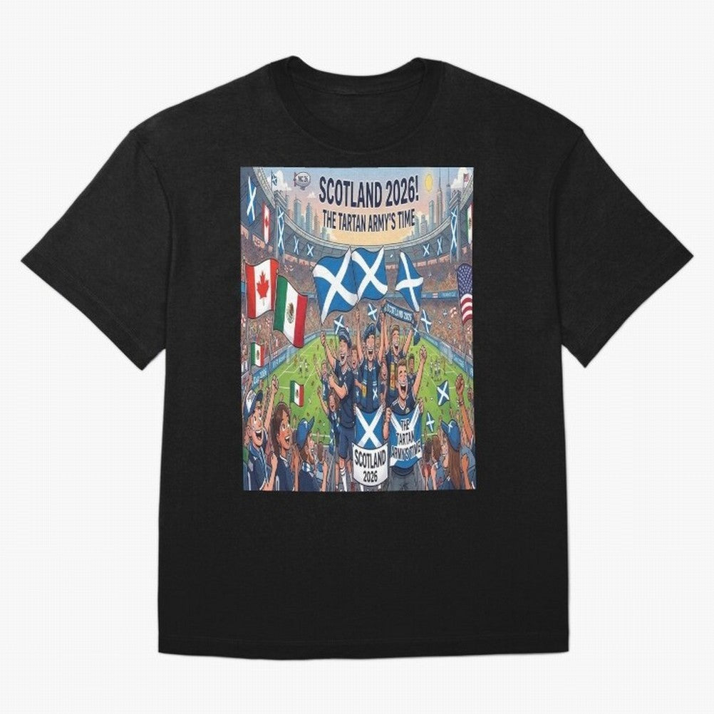 Scotland World Cup 2026 - Stadium Classic T-Shirt Feel the Roar of Match Day Hype around FIFA World Cup 2026 USA Canada Mexico, Mbappe, Argentina, France and Brazil, Classic Soccer Heritage, Championship Pressure, Fan Loyalty and International