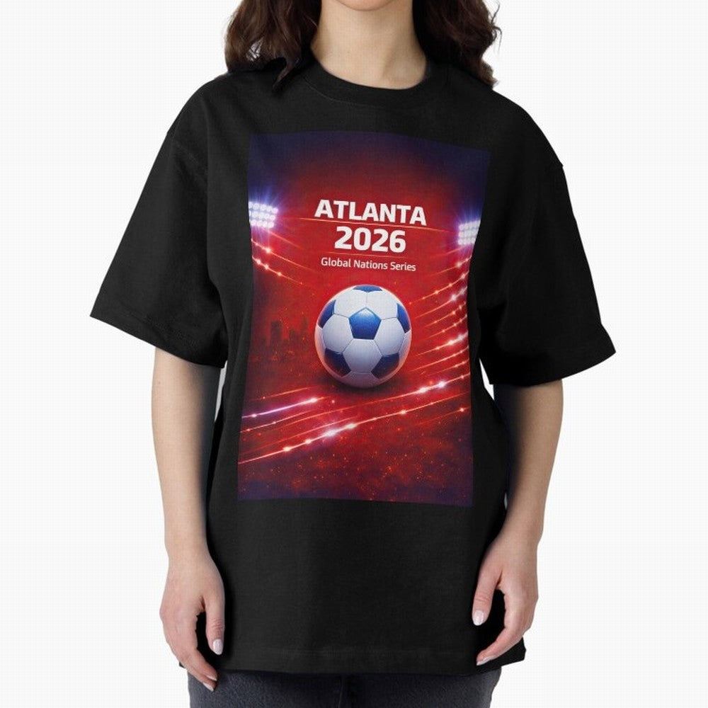 Atlanta Global Nations Series 2026 - Soccer aka Football Classic T-Shirt Keep Football History Alive during FIFA World Cup 2026 for Fans of Messi and Argentina, France and Brazil, Bringing Champion Mindset, Group Stage Buzz, Knockout Tension and