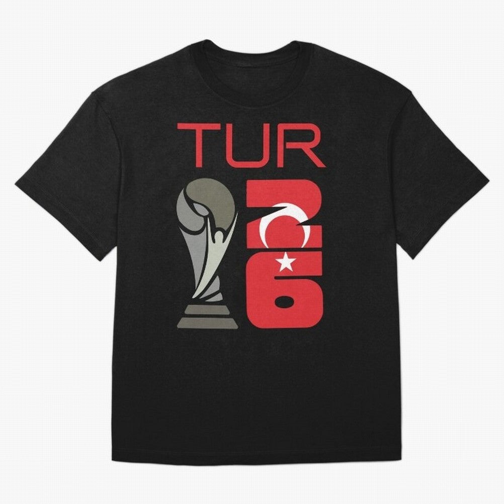 Turkey 2026 Soccer World Cup Trophy Turkish Flag Design Classic T-Shirt Celebrate the Stars of Global Football Passion for FIFA World Cup 2026, Connected to Haaland, Argentina, France and Brazil, Football Festival Excitement, Trophy Ambitions,