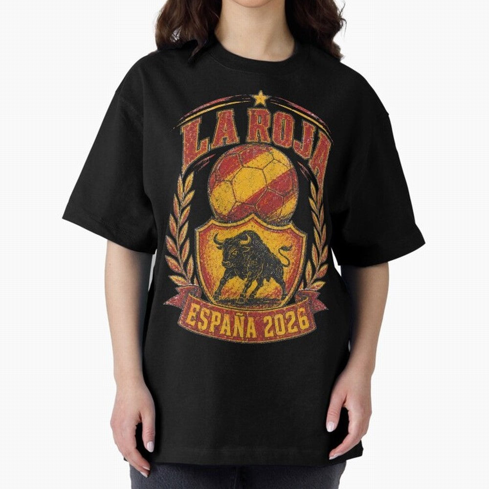 La Roja Espa?a 2026 World Cup Soccer T-Shirt Classic T-Shirt Celebrate the Next Chapter of FIFA World Cup 2026 Spirit, Centered on France, Mbappe, Football Festival Excitement, Trophy Ambitions, Country Rivalries and Star Player Buzz; Ideal for