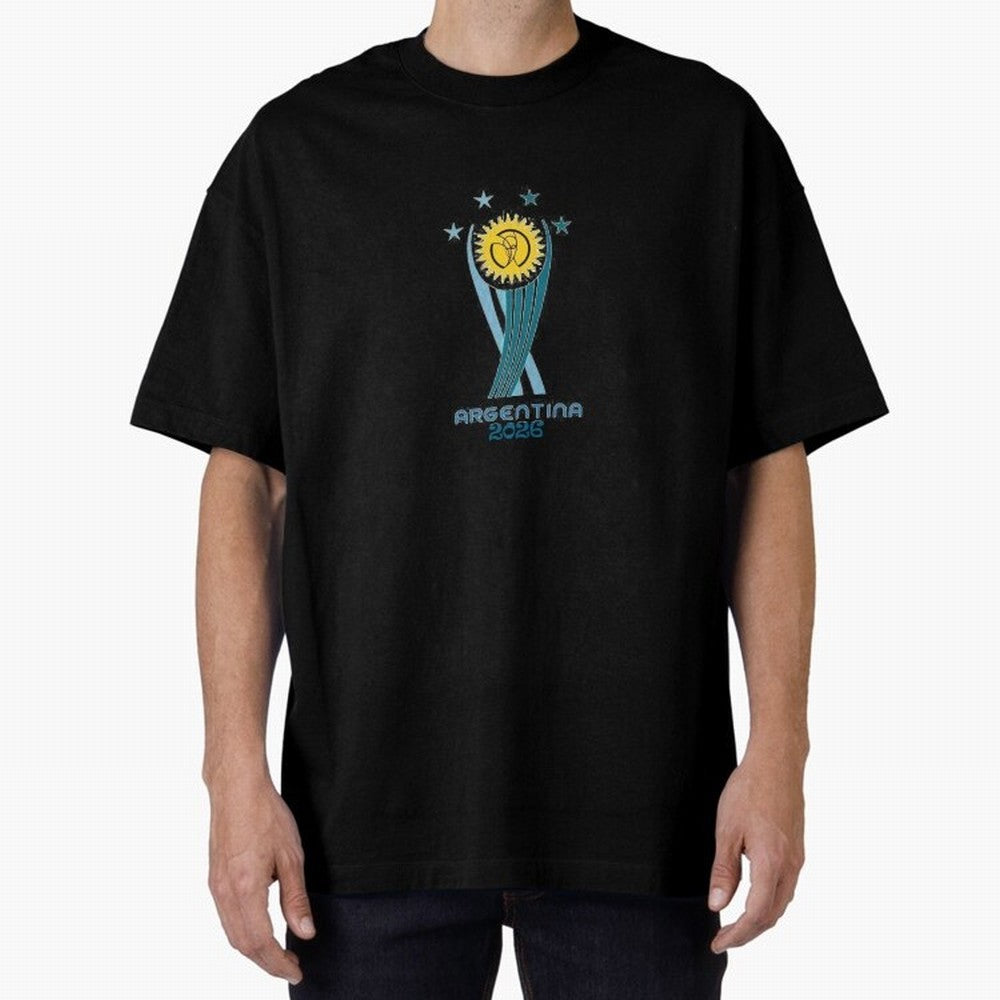 Argentina 2026 Football World Cup Emblem T-Shirt Classic T-Shirt Remember Iconic Moments from FIFA World Cup 2026 USA Canada Mexico Spirit, Featuring France and Portugal, Messi, Retro Football Energy, Iconic Rivalries, Trophy Chase Drama and