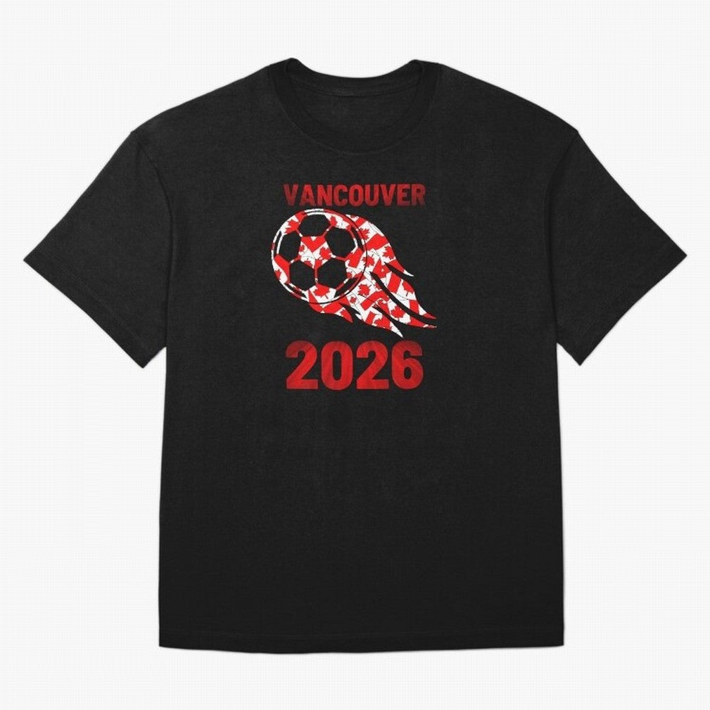 Vancouver Canada 2026 World Cup Soccer #8 Classic T-Shirt Celebrate Every Goal in FIFA World Cup 2026 Group Stage Made for Messi, CR7 and Mbappe, Portugal, Spain and Germany Energy, Tournament Hype, Historic Matchups, Family Viewing Parties and