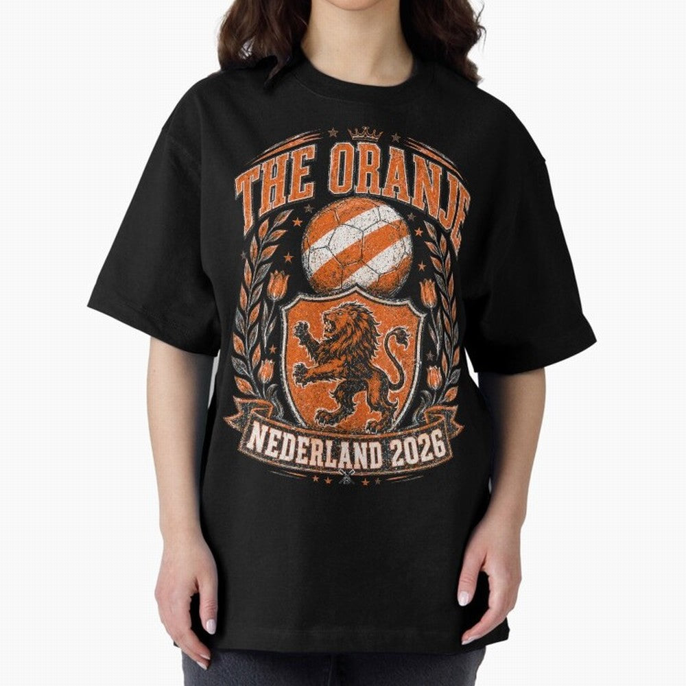 The Oranje Nederland 2026 World Cup Soccer T-Shirt Classic T-Shirt Bring World Football Passion into Global Football Passion for FIFA World Cup 2026, Celebrating CR7 and Messi, Argentina and Brazil, Football Passion, Legendary Performances,