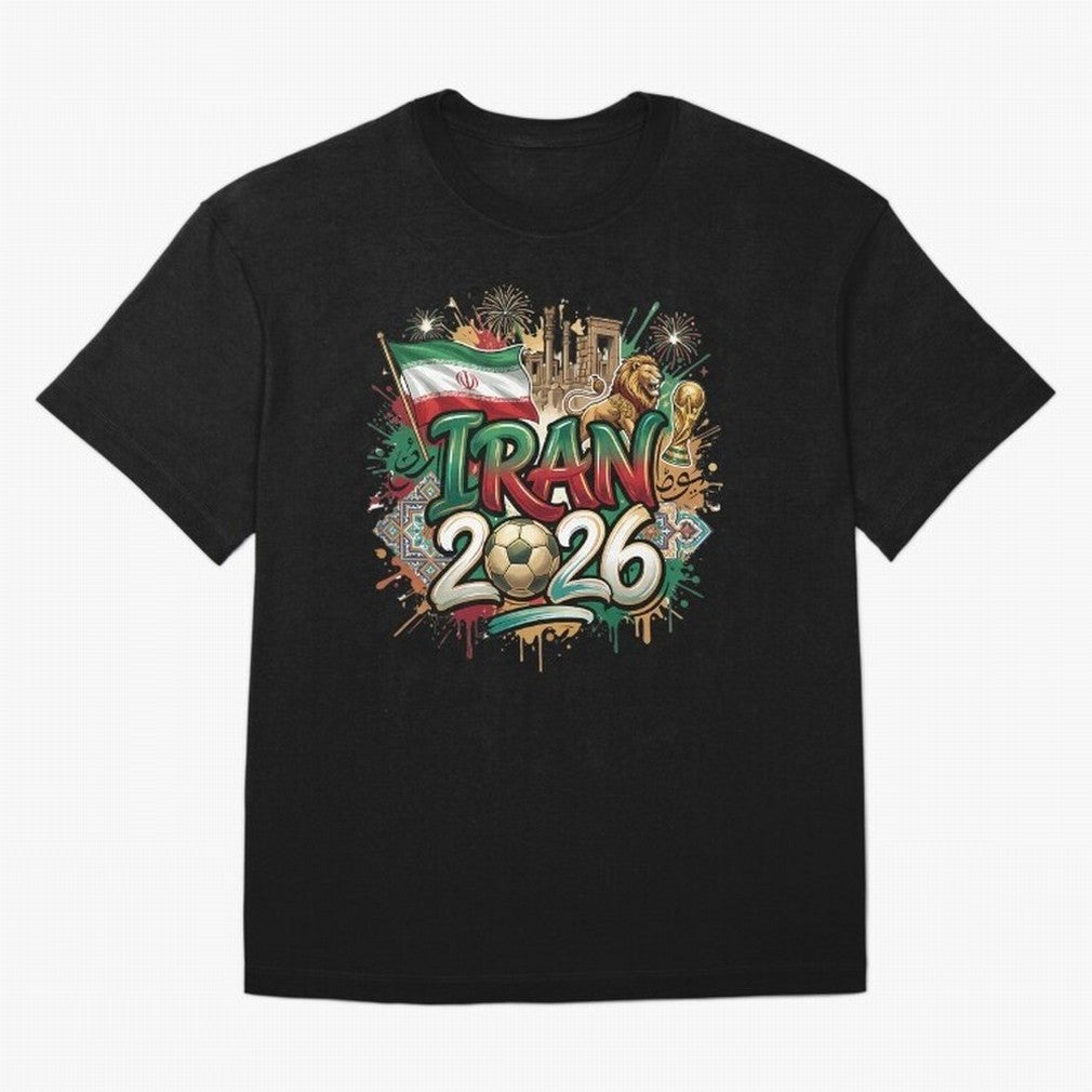 Iran World Cup 2026 Football Legacy Classic T-Shirt Show Support during FIFA World Cup 2026 Spirit, Centered on France, Haaland and Mbappe, Stadium Memories, Football Loyalty, International Chants and Championship Tradition; Ideal for Passionate