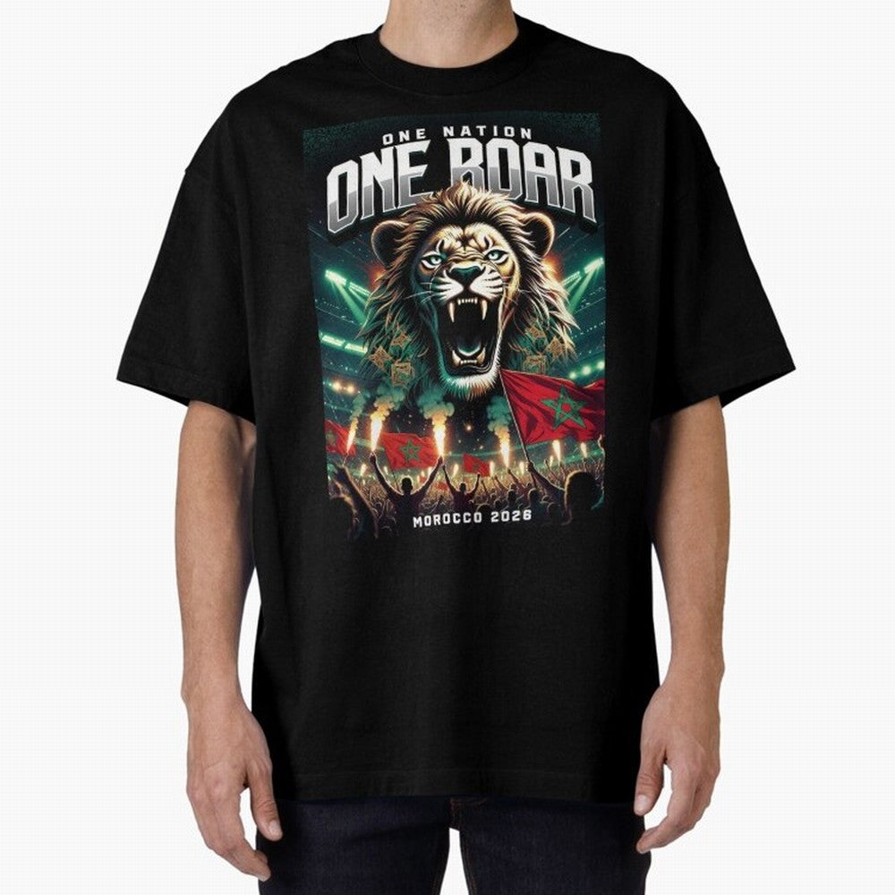 Morocco Football Team - One Nation, One Roar Classic T-Shirt Back Your Heroes with FIFA World Cup 2026 USA Canada Mexico Built around Messi, Argentina Energy, Tournament Hype, Historic Matchups, Family Viewing Parties and Global Sports Pride;