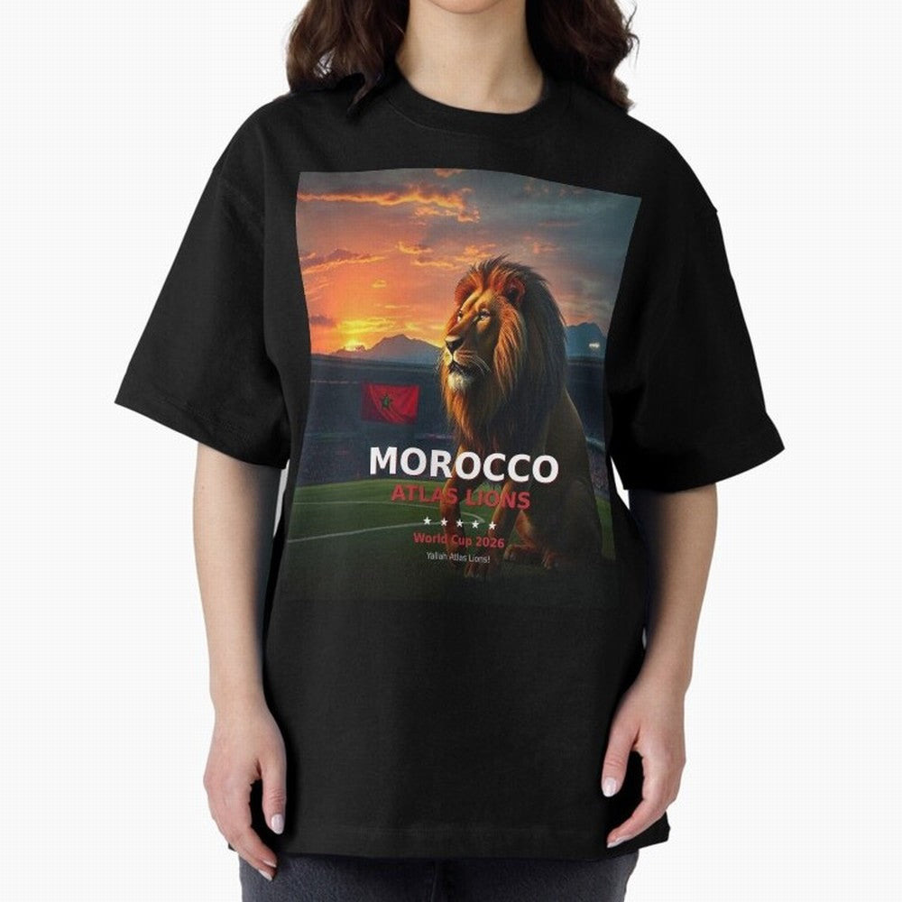 Morocco Atlas Lions - World Cup 2026 Soccer Fan Tee Classic T-Shirt Keep Football History Alive during FIFA World Cup 2026 Group Stage Built around Mbappe and Neymar, Argentina, France and Brazil Energy, Retro Football Energy, Iconic Rivalries,