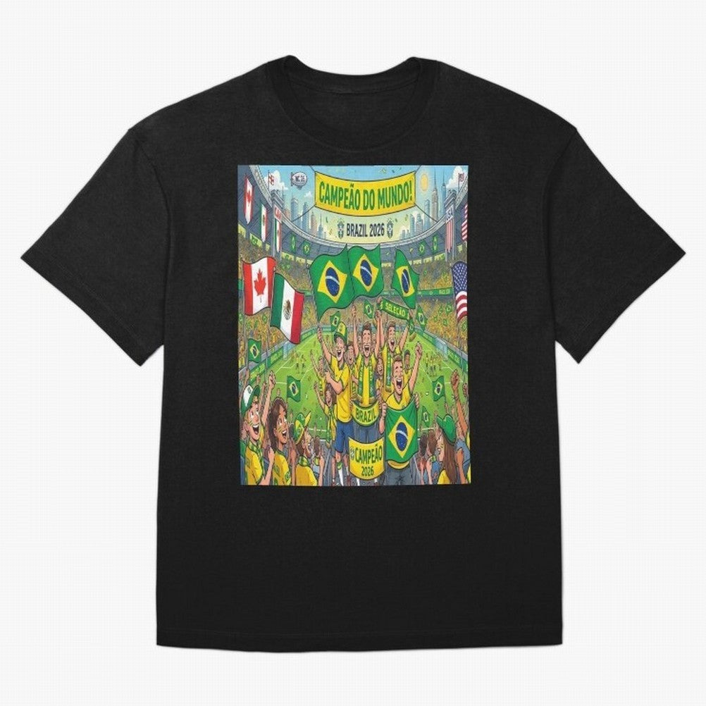 Brazil World Cup 2026 - Stadium Classic T-Shirt Stand Out with Spirit from the FIFA World Cup 2026 Journey through CR7 Highlights, Netherlands Pride, Football Festival Excitement, Trophy Ambitions, Country Rivalries and Star Player Buzz; Perfect