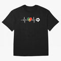 Portugal Football Heartbeat | Sele??o Das Quinas Soccer Fan Classic T-Shirt Celebrate Fan Culture around Match Day Hype around FIFA World Cup 2026 Group Stage, Messi, Neymar and Mbappe, England, France and Netherlands, Football Passion, Legendary