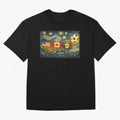 North America Soccer Starry Night Dreamy and Swirls Inspired from Van Gogh Classic T-Shirt Cheer through Every Moment of FIFA World Cup 2026 Spirit, Capturing Argentina, CR7, Champion Mindset, Group Stage Buzz, Knockout Tension and Passionate Fan