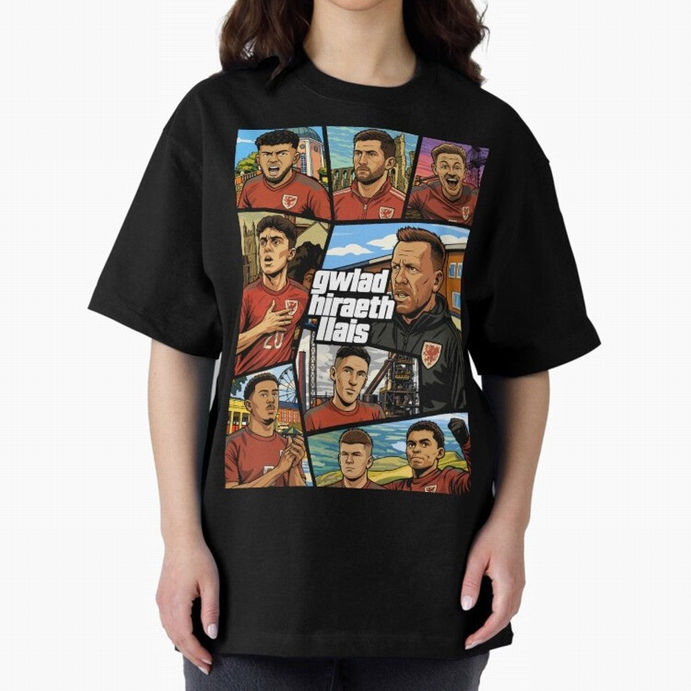GTA Cymru Classic T-Shirt Celebrate Unforgettable Nights in Global Football Passion for FIFA World Cup 2026 USA Canada Mexico, Connected to Neymar, Haaland and Cristiano Ronaldo, Germany, Championship Spirit, Famous Goals, Roaring Crowds and