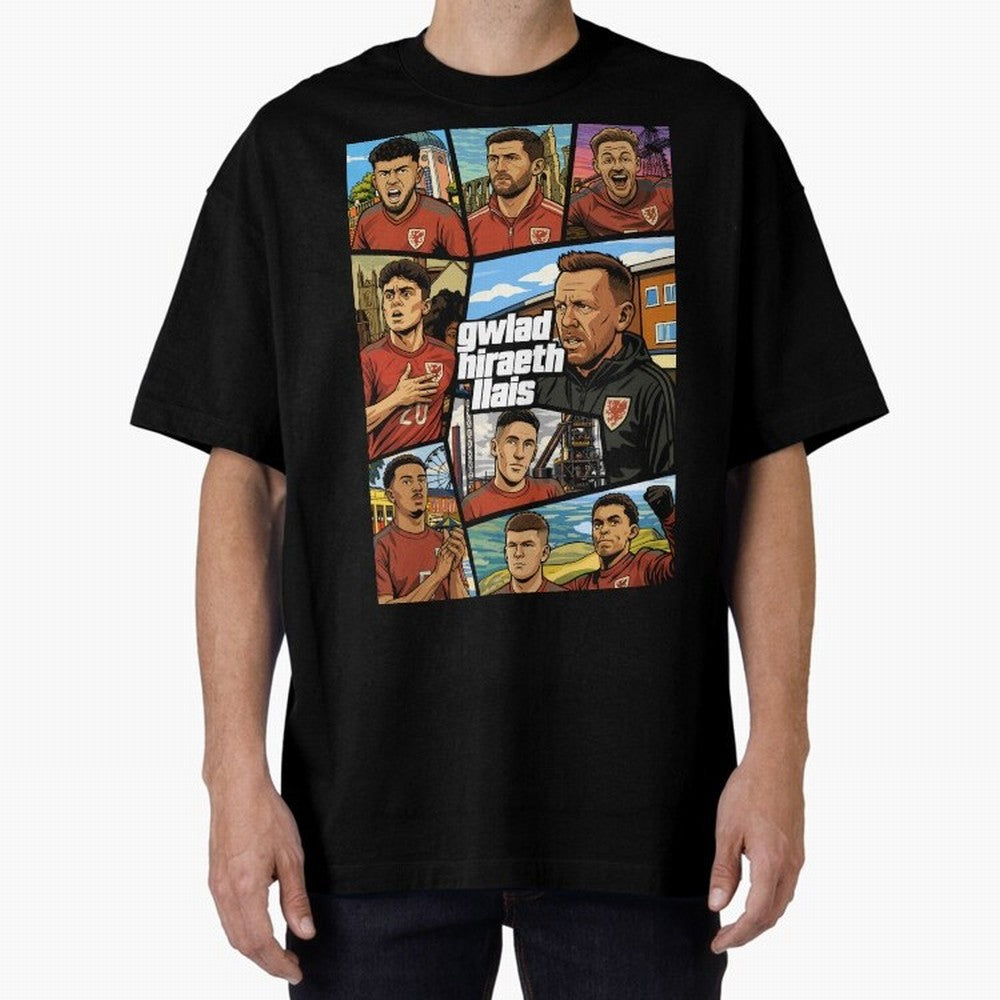 GTA Cymru Classic T-Shirt Celebrate Unforgettable Nights in Global Football Passion for FIFA World Cup 2026 USA Canada Mexico, Connected to Neymar, Haaland and Cristiano Ronaldo, Germany, Championship Spirit, Famous Goals, Roaring Crowds and
