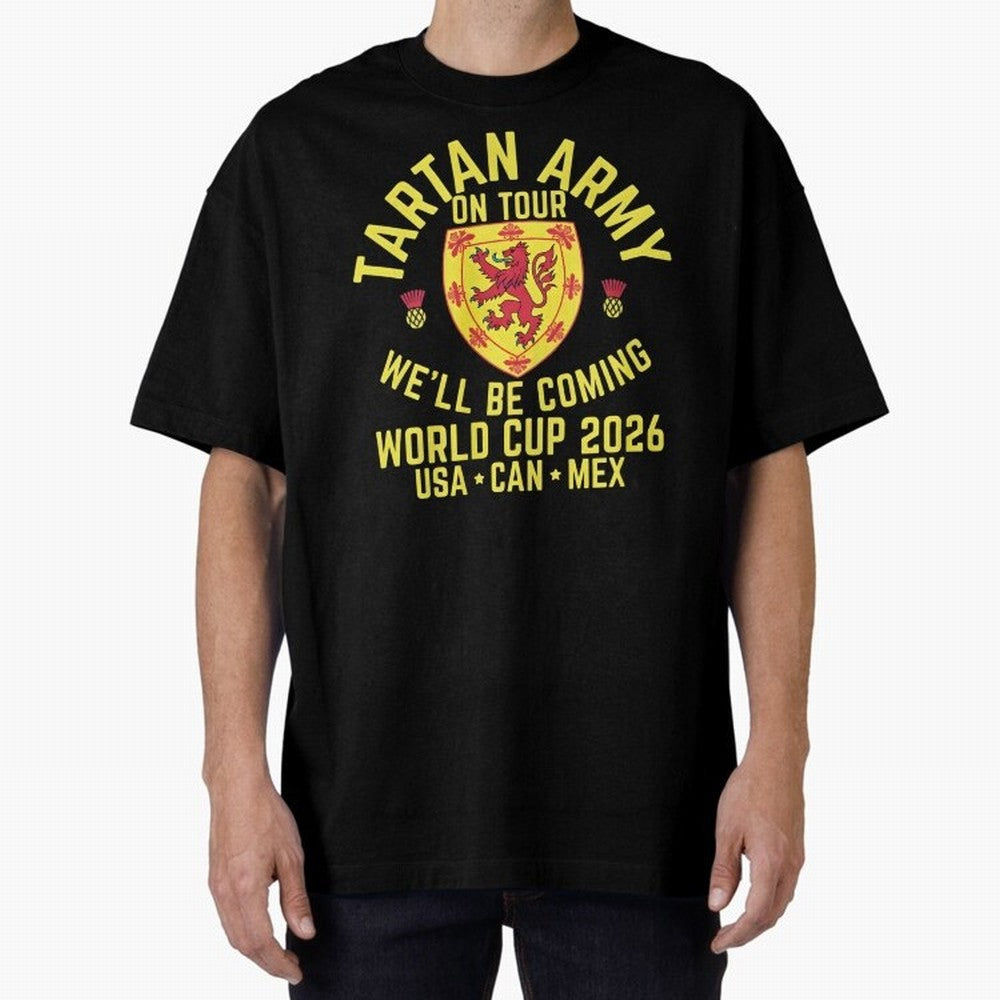 Tartan Army World Cup 2026 Scotland Tour Classic T-Shirt Show Fan Pride Across the FIFA World Cup 2026 Journey through Cristiano Ronaldo Highlights, Spain Pride, Retro Football Energy, Iconic Rivalries, Trophy Chase Drama and Stadium Atmosphere;