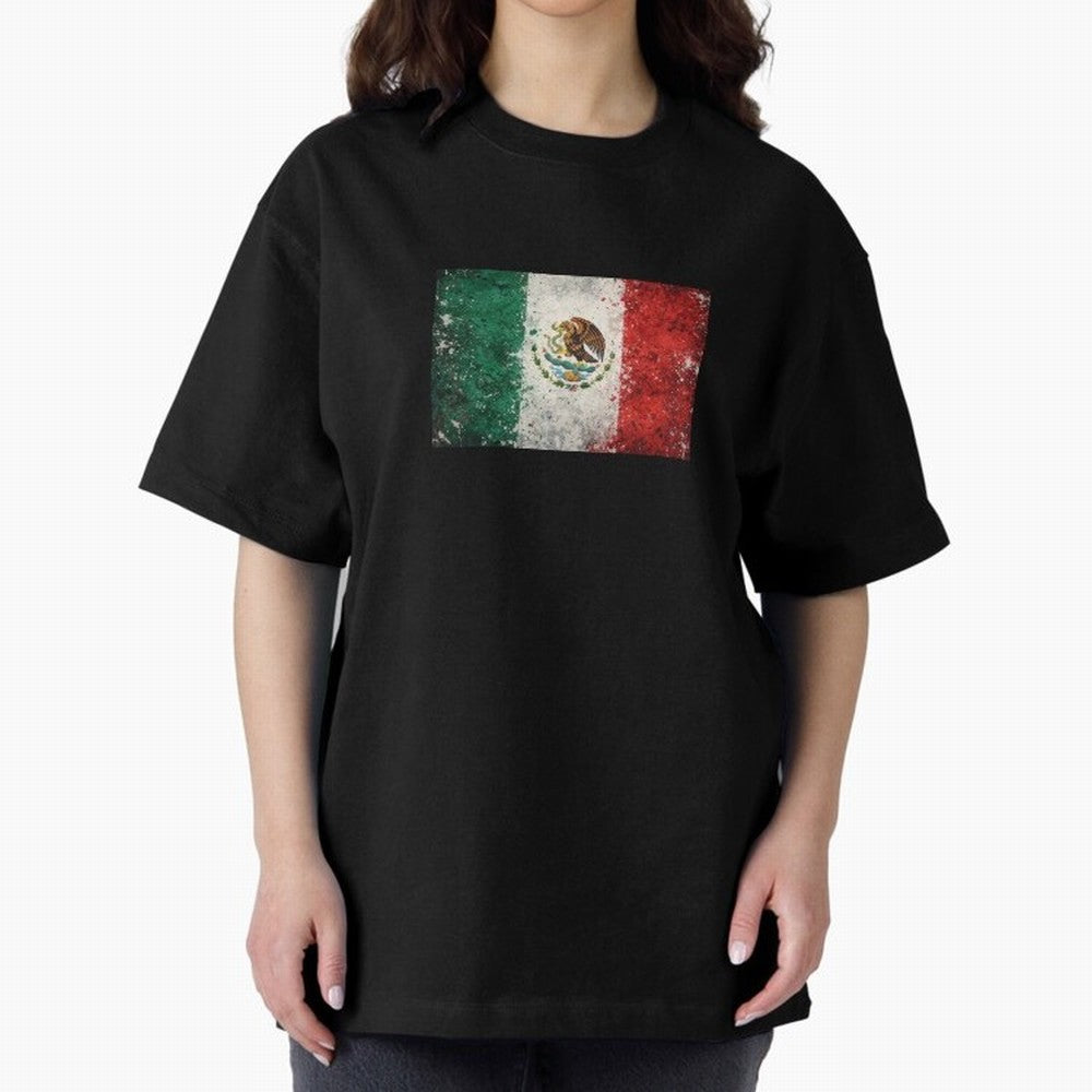 Mexico World Cup Flag ¨C Grunge Football Art Classic T-Shirt Get Ready for Match Day Hype around FIFA World Cup 2026 Group Stage, Mbappe and Neymar, France and Portugal, Vintage Soccer Flavor, Modern Football Stars, National Flags and Final Night