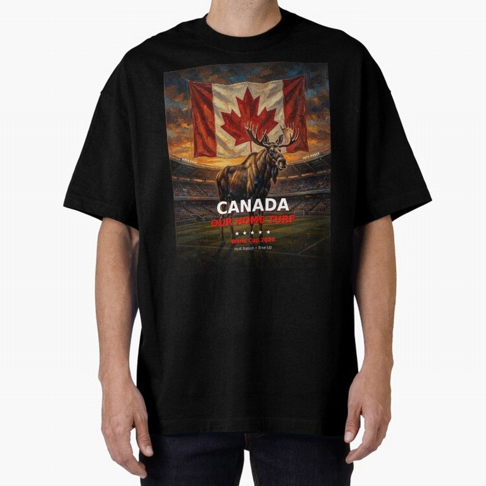 Canada Our Home Turf - World Cup 2026 Soccer Fan Tee Classic T-Shirt Live for the Drama of Global Football Passion for FIFA World Cup 2026 Group Stage, Featuring Haaland and Mbappe, England, Football Passion, Legendary Performances, Festival Vibes