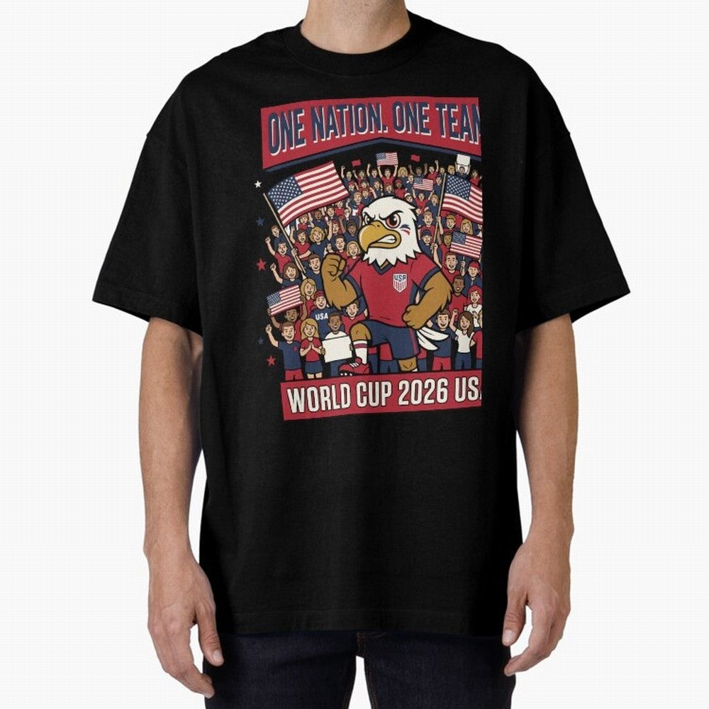 One Nation One Team ¡ª World Cup 2026 USA Classic T-Shirt Embrace FIFA World Cup 2026 USA Canada Mexico for Fans of Messi, CR7 and Mbappe and Brazil, Bringing Stadium Chants, National Pride, Trophy Dreams and Unforgettable Football Memories;