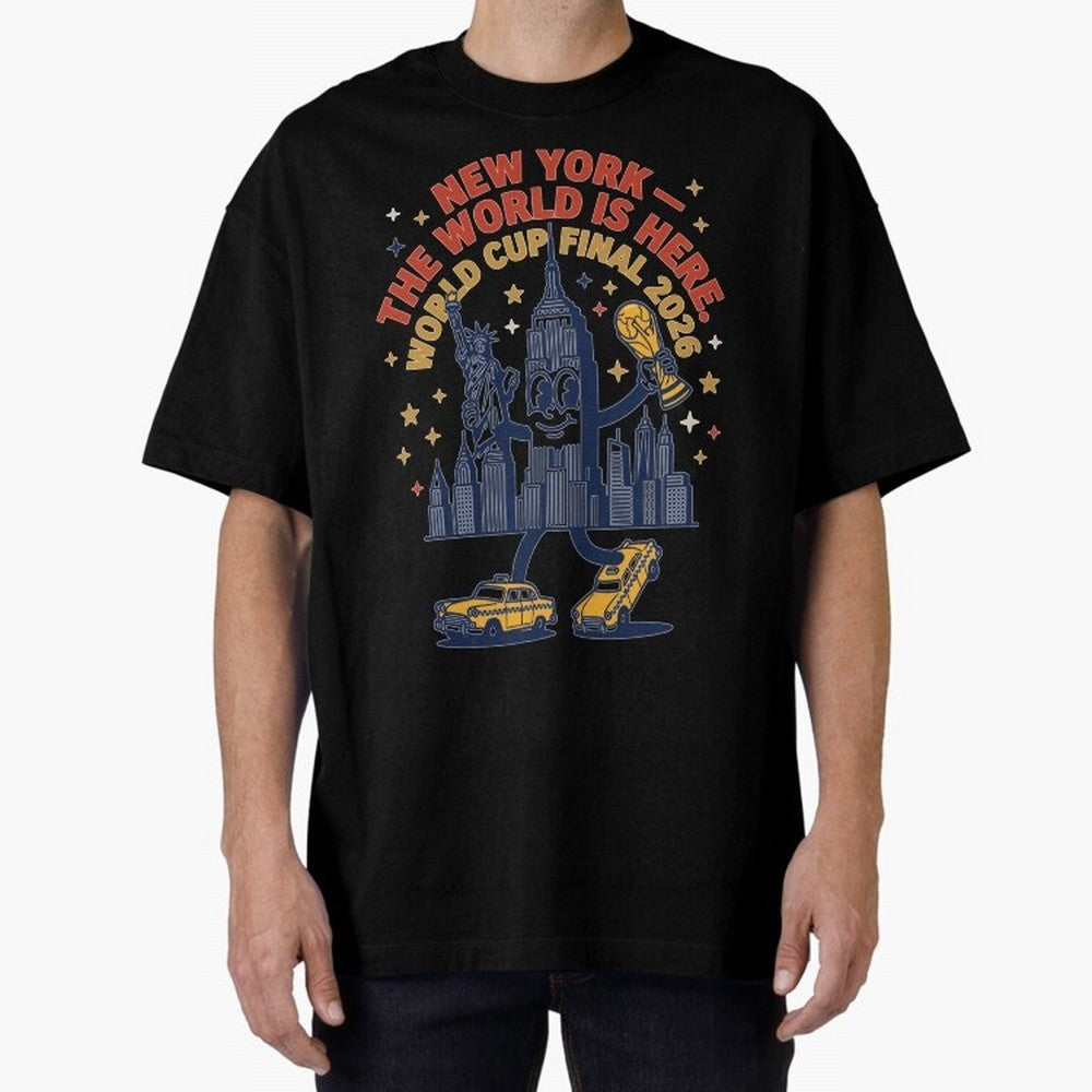 New York World Cup Final ¡ª The World Is Here V1 Classic T-Shirt Celebrate the FIFA World Cup 2026 Journey through Mbappe and Neymar Highlights, Brazil, Portugal and Argentina Pride, Match Day Excitement, Supporter Culture, Golden Goals and Global