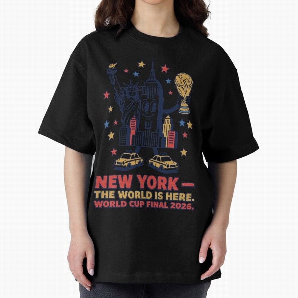 New York World Cup Final ¡ª Liberty Scores V2 Classic T-Shirt Feel the Heartbeat of Global Football Passion for FIFA World Cup 2026 Group Stage, Capturing Neymar, Haaland and Cristiano Ronaldo, England, Sports Nostalgia, International Competition,