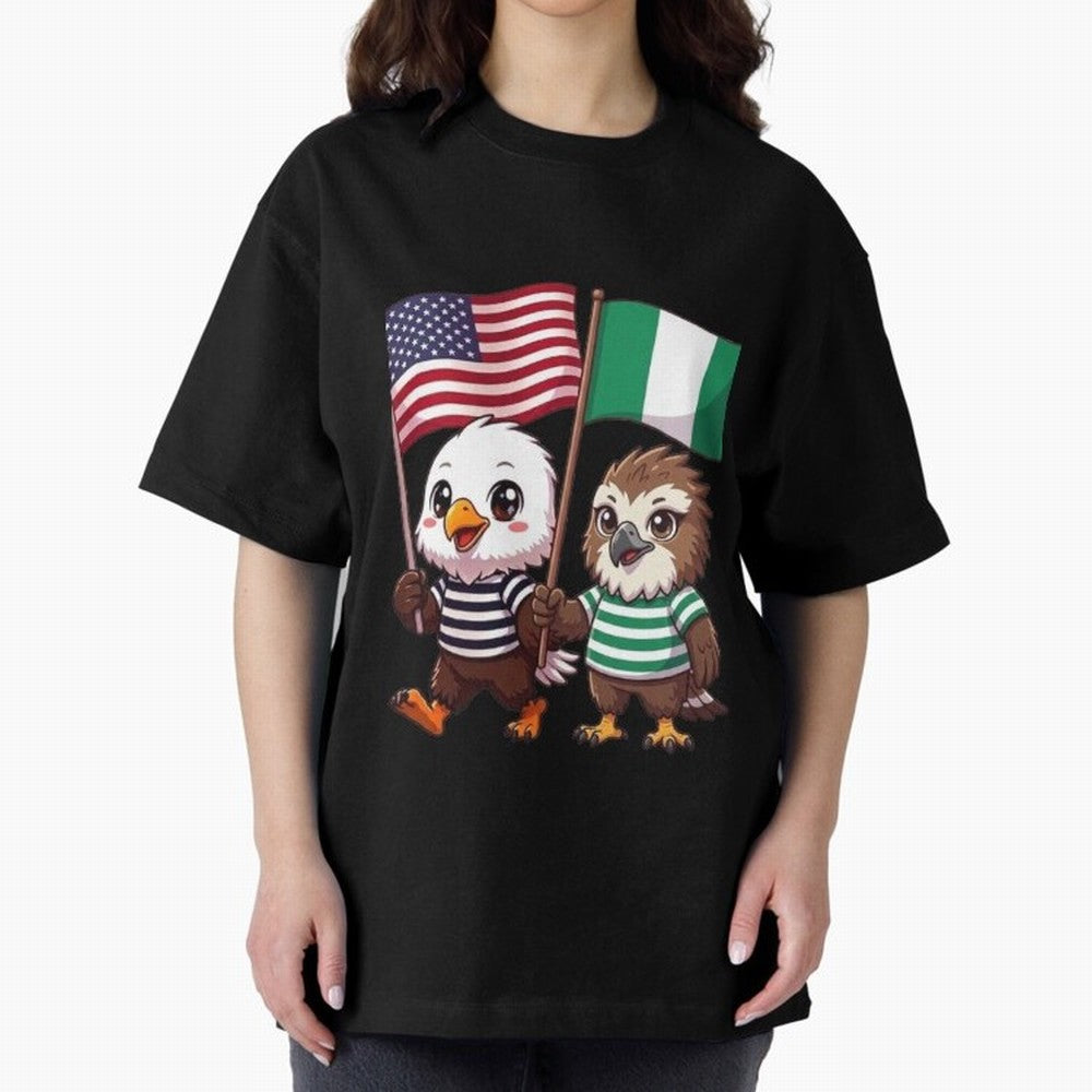the American eagle and its friend the Nigerian eagle Classic T-Shirt Follow Global Football Passion for FIFA World Cup 2026, Featuring Messi, Neymar and Mbappe, Brazil, Portugal and Argentina, Football Passion, Legendary Performances, Festival