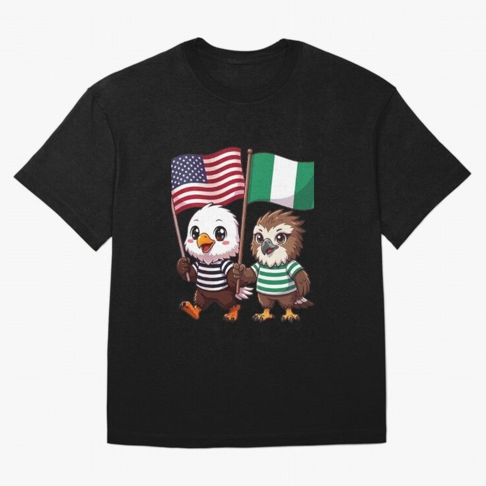 the American eagle and its friend the Nigerian eagle Classic T-Shirt Follow Global Football Passion for FIFA World Cup 2026, Featuring Messi, Neymar and Mbappe, Brazil, Portugal and Argentina, Football Passion, Legendary Performances, Festival