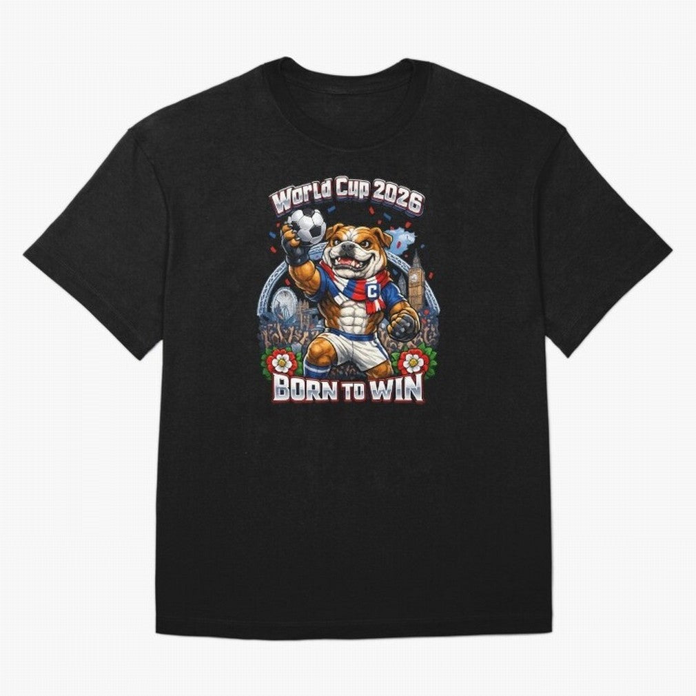 England Bulldog World Cup 2026 Fan Art Classic T-Shirt Bring Global Tournament Vibes to FIFA World Cup 2026 for Fans of Cristiano Ronaldo and England and Germany, Bringing Classic Soccer Heritage, Championship Pressure, Fan Loyalty and
