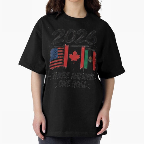 2026 Three Nations One Goal Football Tee Classic T-Shirt Join the Global Buzz around the FIFA World Cup 2026 Journey through Cristiano Ronaldo Highlights, Argentina, France and Brazil Pride, Global Supporter Spirit, Legendary Goals, National Colors