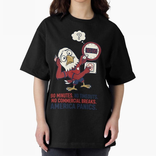 America Panics ¡ª No Timeouts No Commercials V1 Classic T-Shirt Support Iconic Players in FIFA World Cup 2026 for Fans of CR7 and Portugal, Spain and Germany, Bringing Match Day Excitement, Supporter Culture, Golden Goals and Global Football