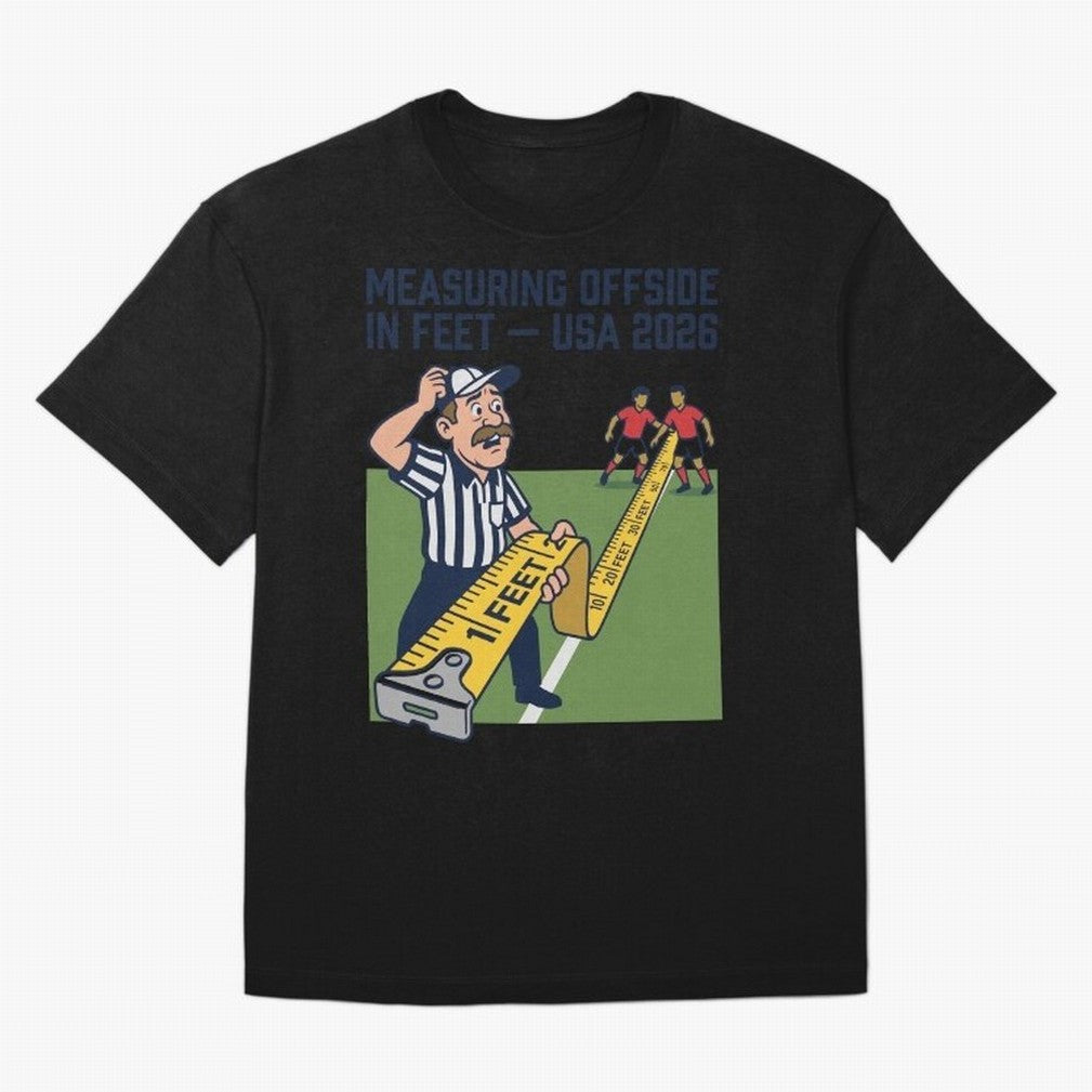Measuring Offside in Feet ¡ª USA 2026 V3 Classic T-Shirt Celebrate National Team Dreams in FIFA World Cup 2026 USA Canada Mexico for Fans of CR7 and Messi and Spain, Bringing Sports Nostalgia, International Competition, Famous Players and