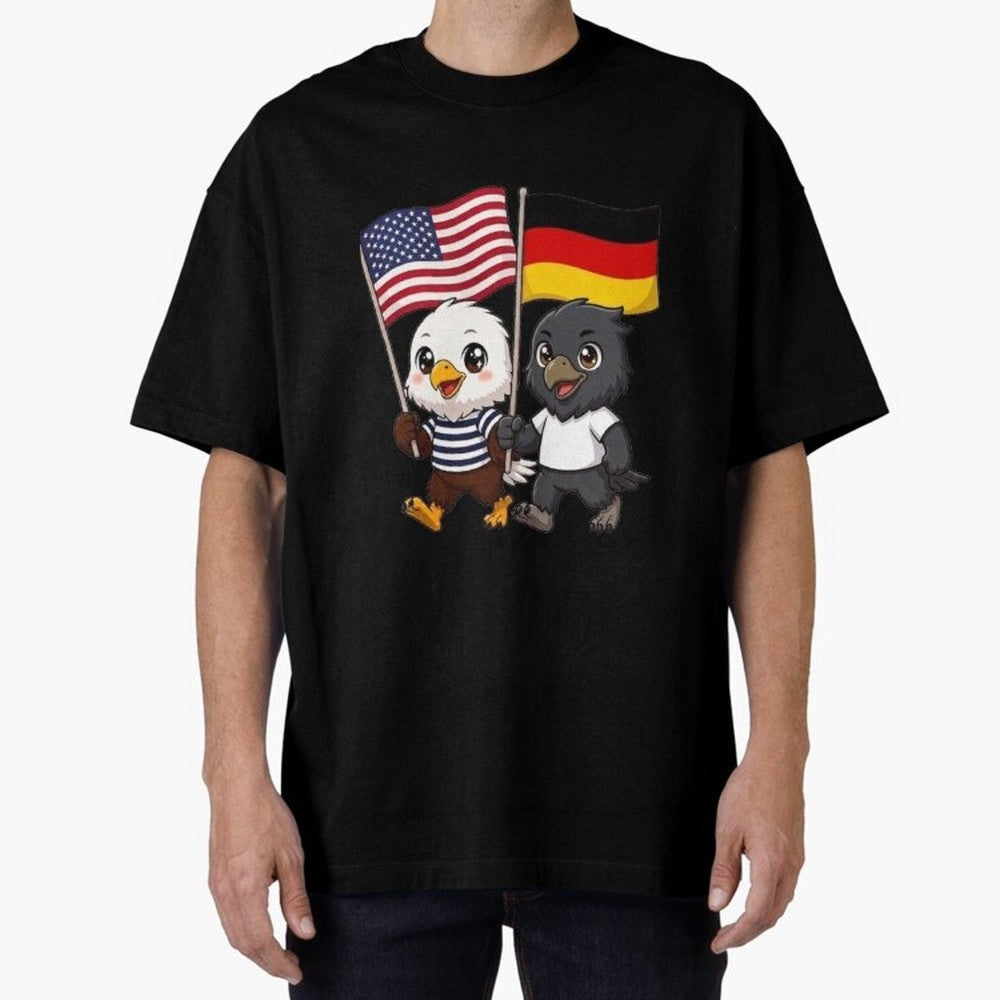 The American eagle and its friend the German eagle Classic T-Shirt Celebrate Supporters United by FIFA World Cup 2026 USA Canada Mexico for Fans of CR7 and England, France and Netherlands, Bringing Soccer Culture, Superstar Moments, National Team
