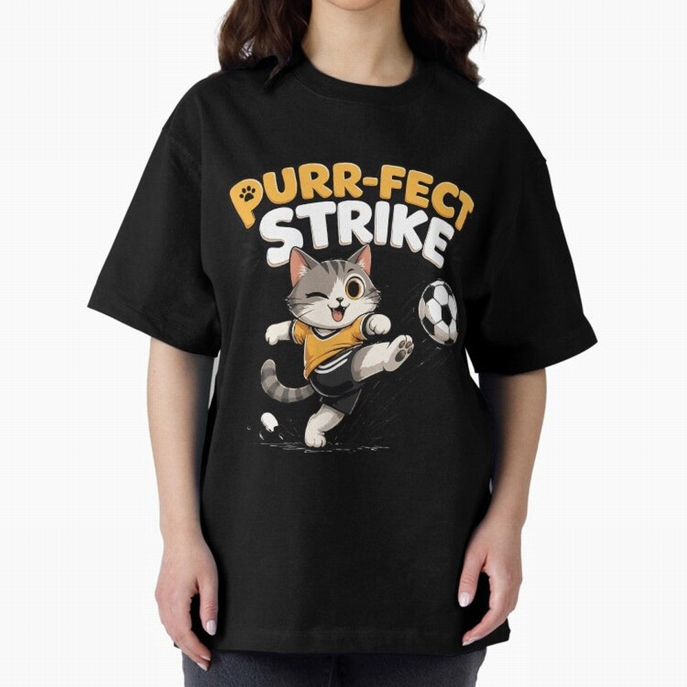 Copy of Purr-fect Strike Classic T-Shirt Show Passion for the Stars of FIFA World Cup 2026 for Fans of Mbappe and Neymar and Argentina, France and Brazil, Bringing Game Day Rituals, Football Legends, Country Pride and the Road to the Final; Perfect