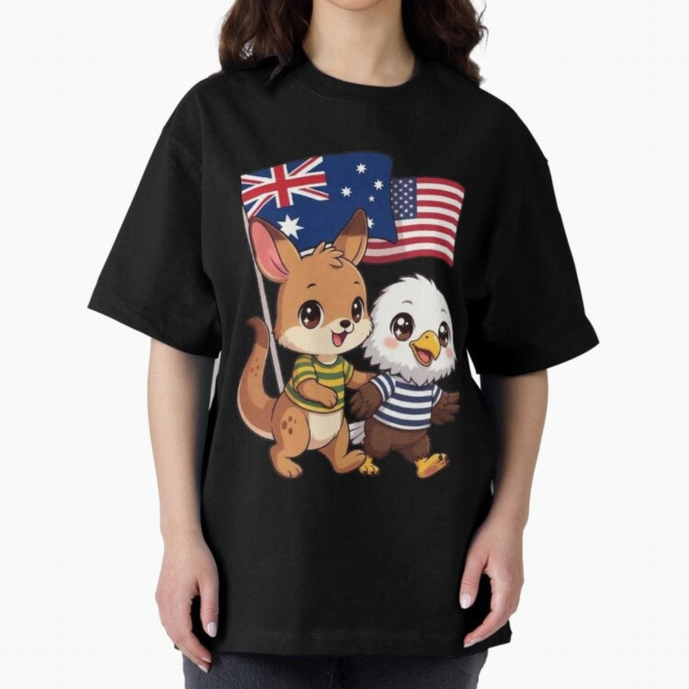 the Australian kangaroo and its friend the American eagle Classic T-Shirt Fuel the Hype around FIFA World Cup 2026 for Fans of Messi and Cristiano Ronaldo and Argentina, Bringing Fan Favorite Moments, National Team Passion, Big Match Drama and