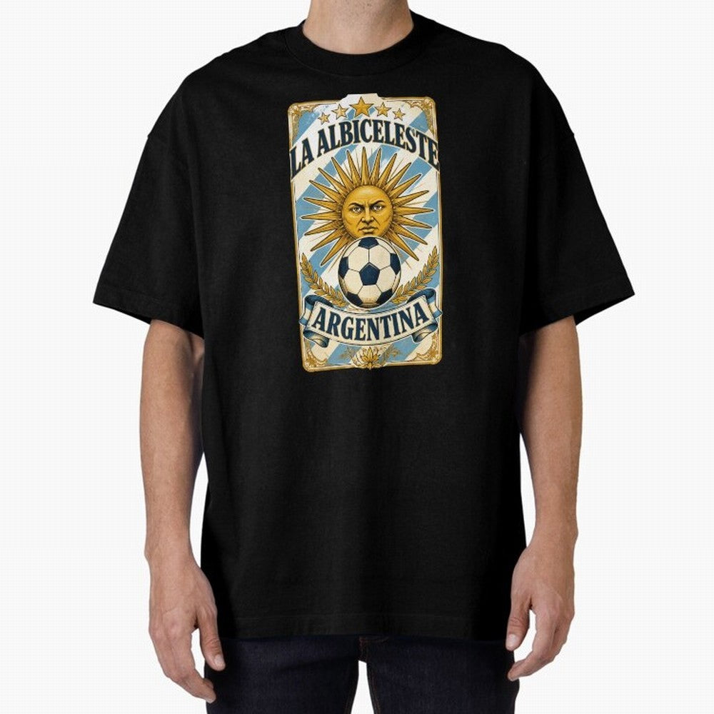 Argentina Soccer Sun - La Albiceleste Vintage Champions Football Fan T-Shirt Classic T-Shirt Celebrate Fan Culture around FIFA World Cup 2026 USA Canada Mexico Spirit, Centered on Argentina and Brazil, Cristiano Ronaldo, Championship Spirit, Famous
