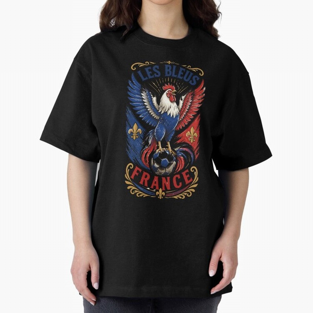 France Soccer Rooster - Les Bleus Vintage Patriotic Football Fan T-Shirt Classic T-Shirt Celebrate the Magic of FIFA World Cup 2026 Group Stage Centered on Haaland and Mbappe, Argentina and Brazil Energy, Global Supporter Spirit, Legendary Goals,