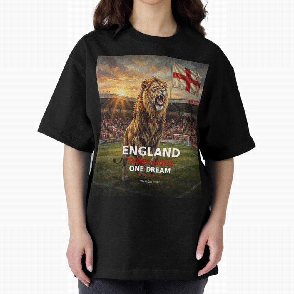 England Three Lions One Dream - World Cup 2026 Soccer Fan Tee Classic T-Shirt Bring Global Tournament Vibes to FIFA World Cup 2026 Group Stage Spirit, Made for Argentina, Messi, Tournament Hype, Historic Matchups, Family Viewing Parties and Global