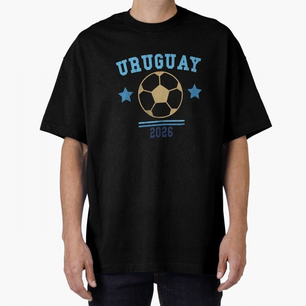 Uruguay 2026 ¡ª Vintage Soccer Tee Classic T-Shirt Fuel the Hype around FIFA World Cup 2026 Group Stage Spirit, Capturing France and Portugal, Messi, CR7 and Mbappe, Stadium Memories, Football Loyalty, International Chants and Championship