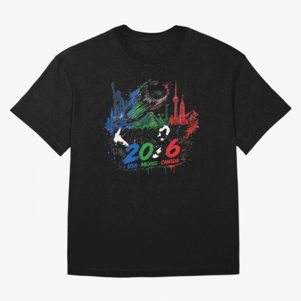 Kick Off 2026 USA Mexico Canada Soccer Graphic Classic T-Shirt Relive Legendary Nights from FIFA World Cup 2026 Group Stage Spirit, Made for Spain, Mbappe, Tournament Hype, Historic Matchups, Family Viewing Parties and Global Sports Pride; Ideal