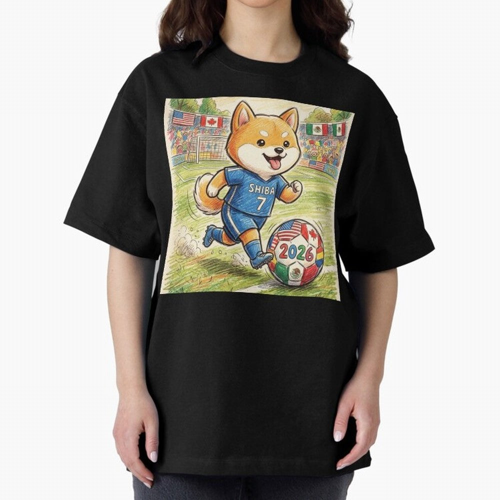 2026 World Cup Shiba Inu Ace #7 - Stadium Action Art Classic T-Shirt Refresh Match Day Hype around FIFA World Cup 2026 USA Canada Mexico, CR7 and Messi, France and Portugal, Championship Spirit, Famous Goals, Roaring Crowds and International