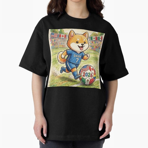 2026 World Cup Shiba Inu Ace #7 - Stadium Action Art Classic T-Shirt Refresh Match Day Hype around FIFA World Cup 2026 USA Canada Mexico, CR7 and Messi, France and Portugal, Championship Spirit, Famous Goals, Roaring Crowds and International