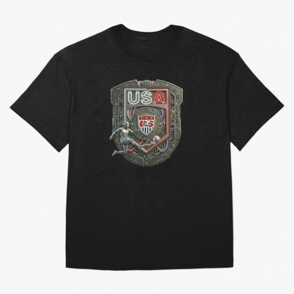 USA SOCCER SHIELD KICKING BALL Classic T-Shirt Bring Stadium Energy to the FIFA World Cup 2026 Journey through Cristiano Ronaldo, Haaland and CR7 Highlights, Brazil, Portugal and Argentina Pride, Game Day Rituals, Football Legends, Country Pride