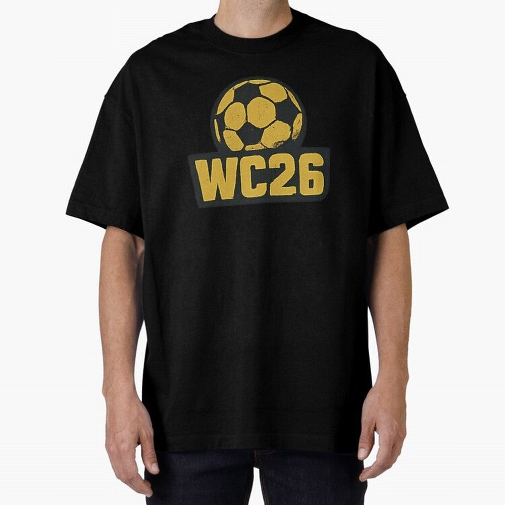 WC26 Soccer Ball Vintage Football Fan Design Classic T-Shirt Show Championship Spirit for Global Football Passion for FIFA World Cup 2026, Highlighting CR7, Germany, Football History, Final Match Energy, Crowd Noise and Once in a Lifetime Moments;
