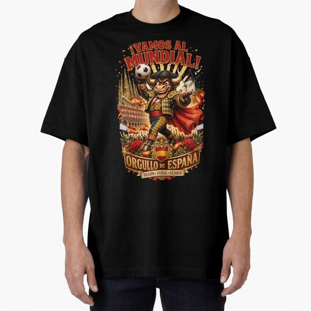 Spain World Cup 2026 Bull Fan Art Classic T-Shirt Bring a Champion Mindset to FIFA World Cup 2026 Group Stage for Fans of CR7 and Messi and Argentina, France and Brazil, Bringing Stadium Chants, National Pride, Trophy Dreams and Unforgettable