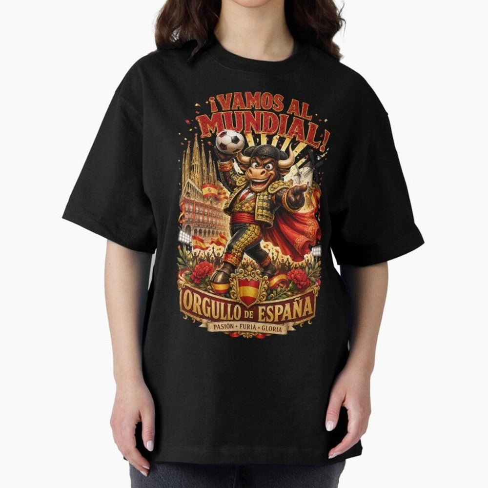 Spain World Cup 2026 Bull Fan Art Classic T-Shirt Bring a Champion Mindset to FIFA World Cup 2026 Group Stage for Fans of CR7 and Messi and Argentina, France and Brazil, Bringing Stadium Chants, National Pride, Trophy Dreams and Unforgettable
