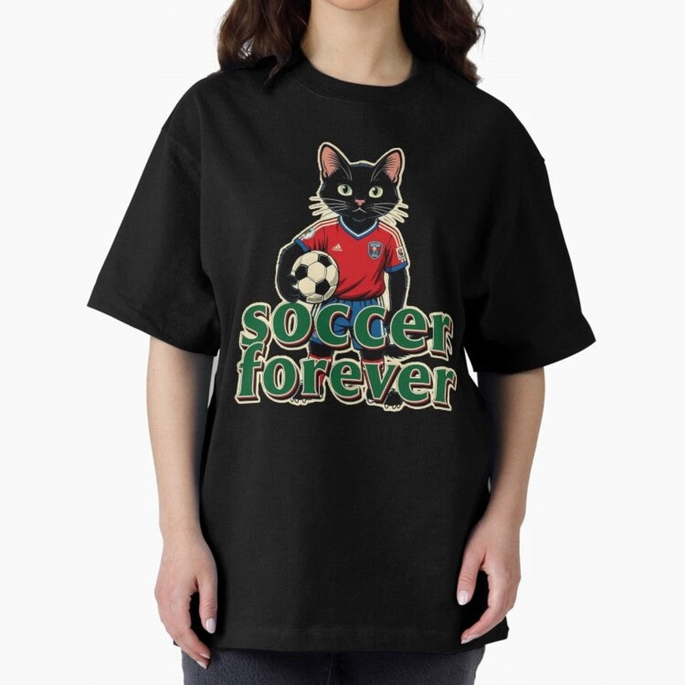 Soccer Forever Retro Cat Classic T-Shirt Celebrate the Next Chapter of Match Day Hype around FIFA World Cup 2026, Cristiano Ronaldo, Haaland and CR7, Portugal, Championship Spirit, Famous Goals, Roaring Crowds and International Football Unity;